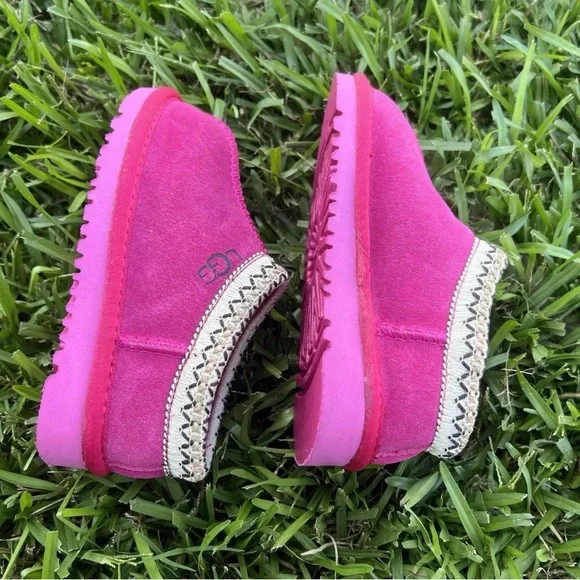 Girls UGG Tasman 2 Slipper Toddler/Little Kid in Rock Rose Size 8 READ - Picture 4 of 5